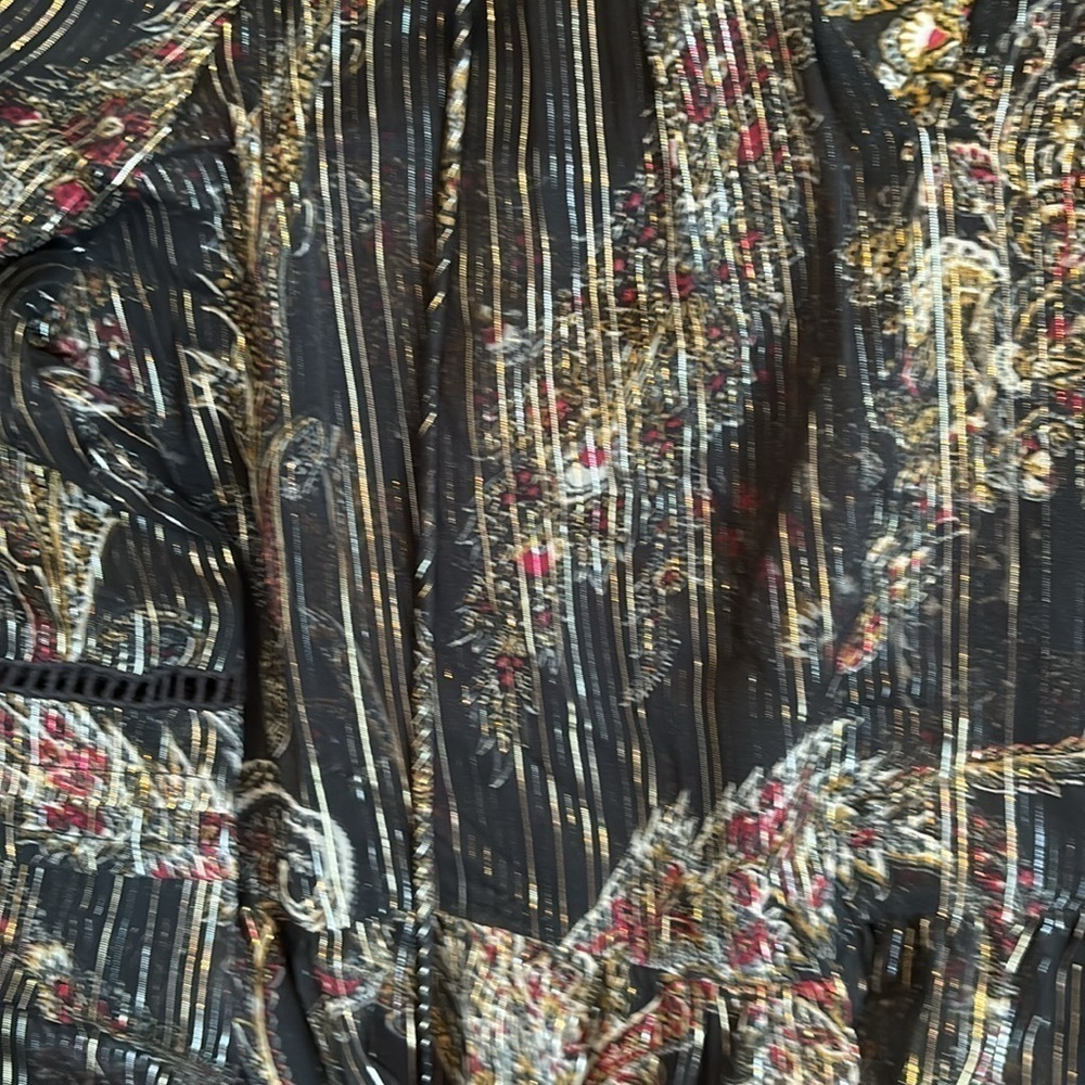 River island black and gold summer dress in size 10 - Picture 2 of 14